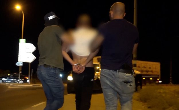 מעצר שביצעו שוטרי ימ''ר לכיש, ארכיון צילום משטרת ישראל
