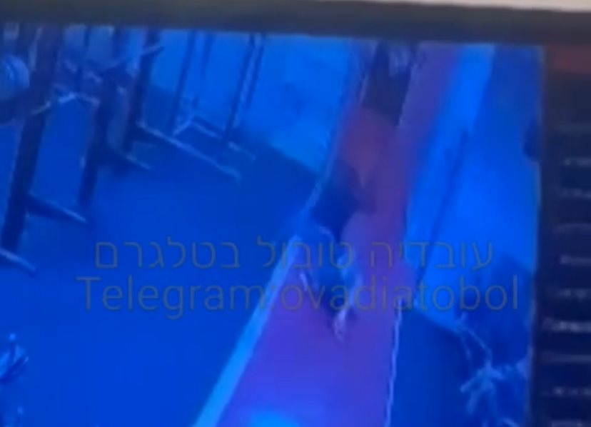 תיעוד מרגעי הפיגוע בחדר הכושר