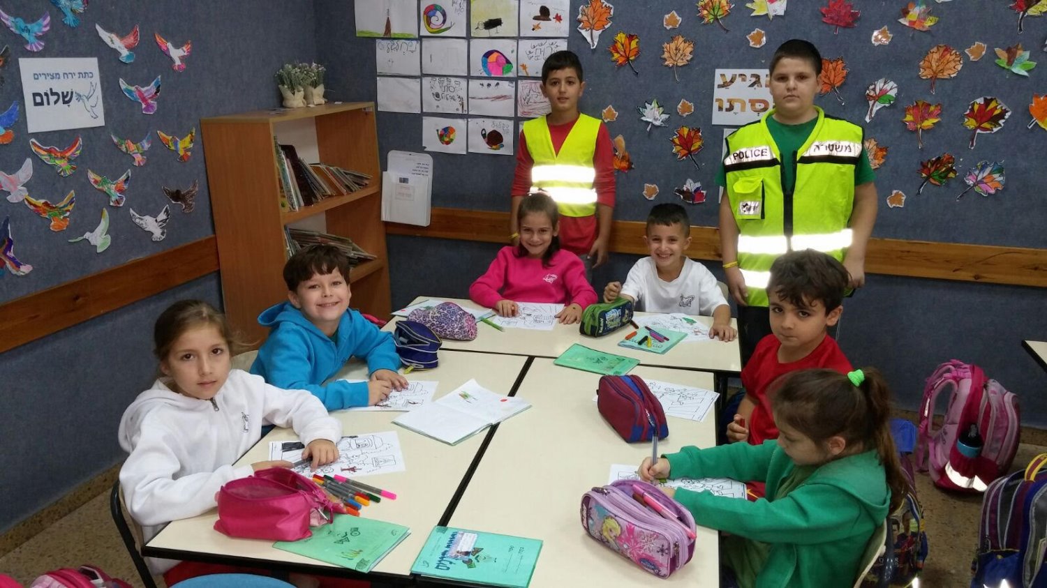 התלמידים הצעירים. צילום: דוברות מועצת גן יבנה