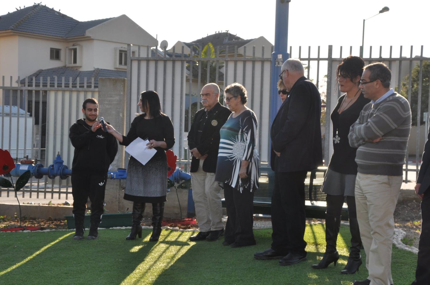 טקס חניכת הפינה בבית הספר. צילום: גבי אורן