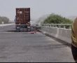 כביש 7 נחסם לתנועה באזור גדרה בעקבות דליפת חומר מסוכן ממשאית
