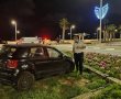 הנהג איבד שליטה ועלה עם רכבו על הכיכר; פונה לאסותא במצב קל 