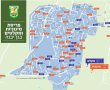 מפת המקלטים והמיגוניות בגן-יבנה
