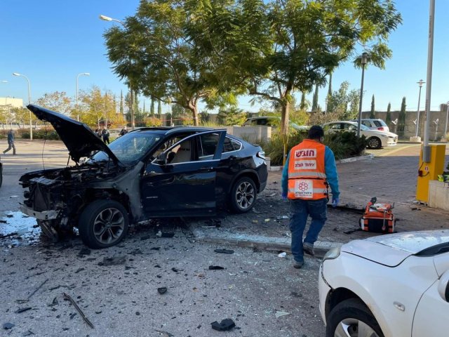 הפיצוץ של הג'יפ בו נהגה האישה בהריון וביתה הקטנה