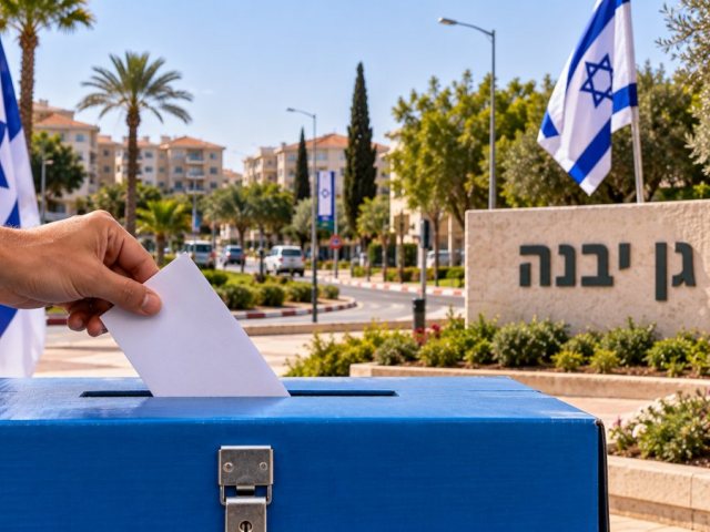 אילוסטרציה גן יבנה בוחרת