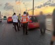 שלושה כלי רכב היו מעורבים הבוקר בתאונה בצומת גן יבנה 