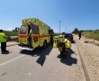 שני רוכבי אופנוע פצועים קשה בתאונת דרכים בדרך מנחם בגין בגן יבנה 