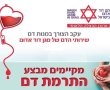 מבצע התרמת דם יתקיים מחר (יום ד') בגן יבנה